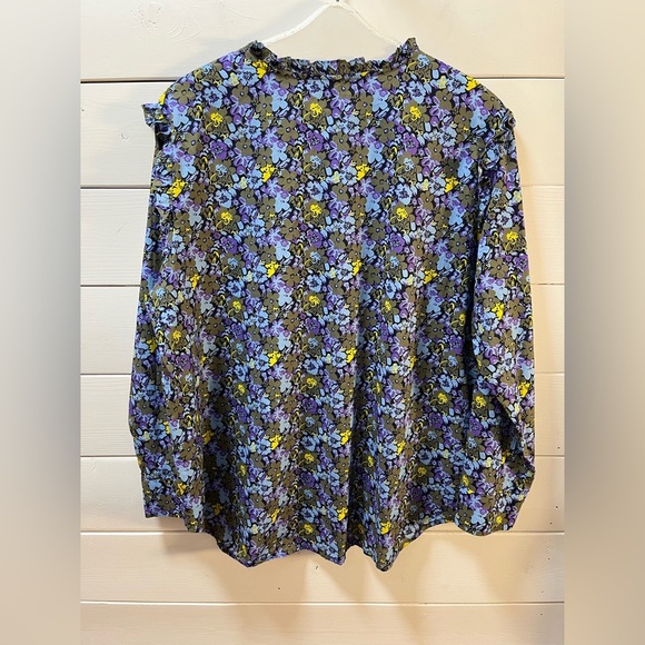 ❣️STACY LONDON – Floral Blouse – Size 1X (no tag, refer to measurements) - Picture 5 of 8